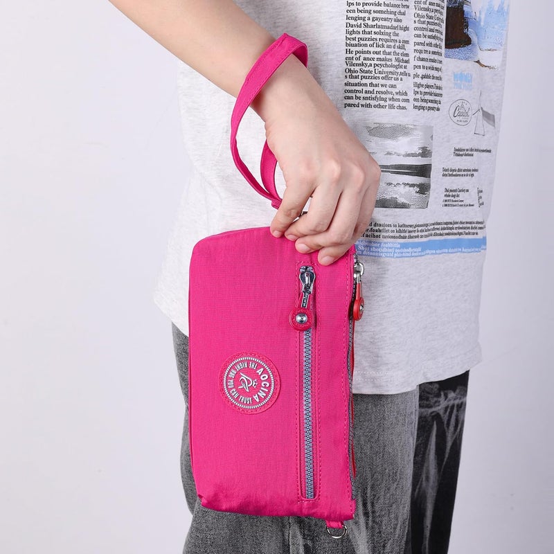 AOCINA Small Wristlet Wallet for Women RFID Blocking Crossbody Purse Gifts for Valentines Day Nylon Cell Phone Purses - Image 5